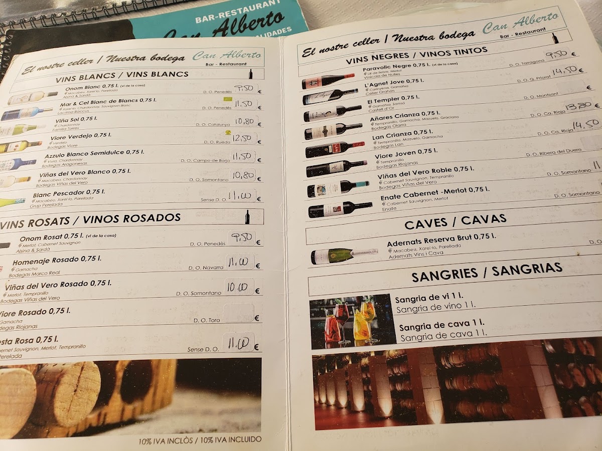 Can Alberto Bar de Tapeo Photo Menu 2