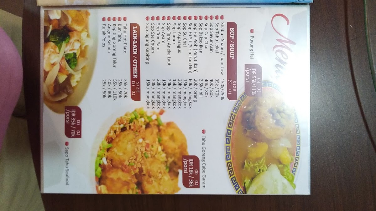 Rumah Makan 16 (dulunya Hawaii) Photo Menu 1