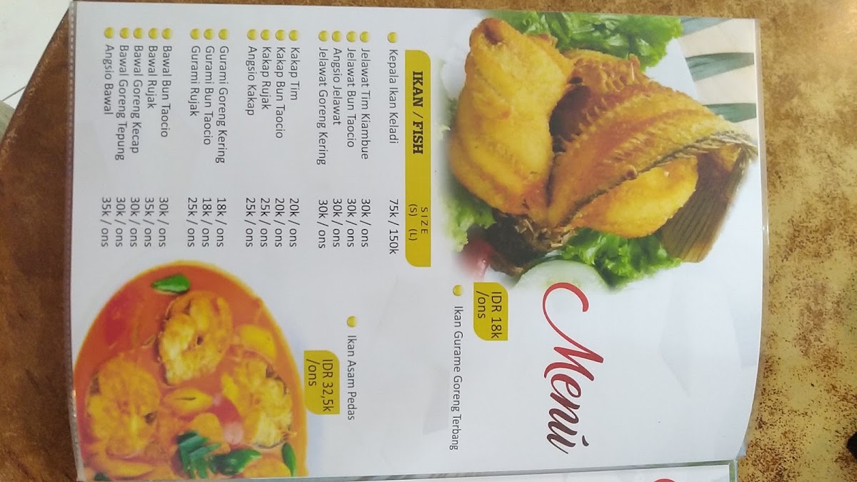 Rumah Makan 16 (dulunya Hawaii) Photo Menu 5