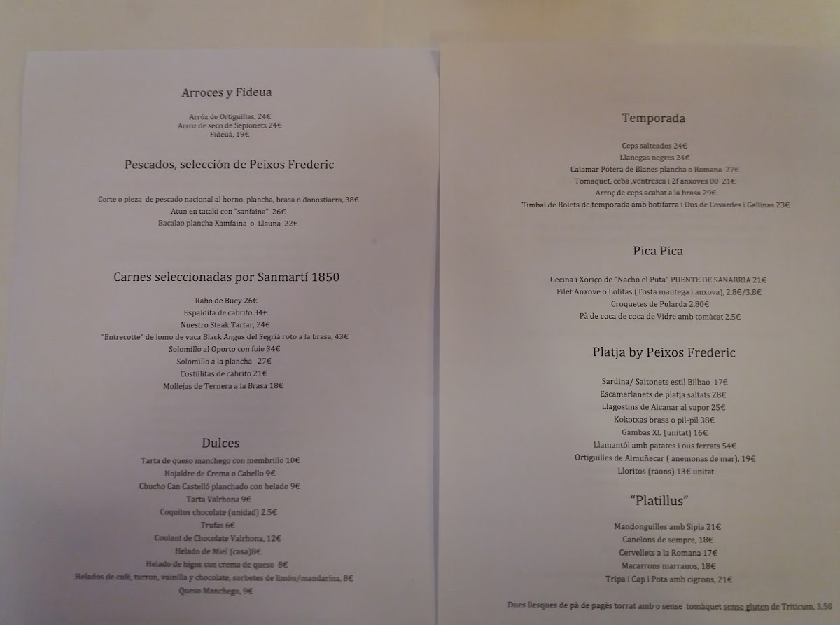 Restaurant Bonanova Photo Menu 10