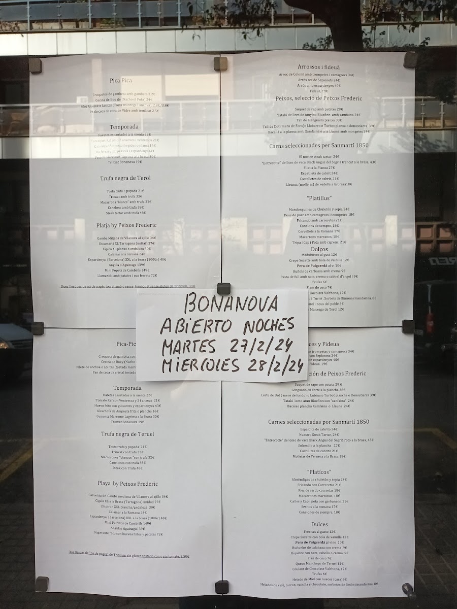 Restaurant Bonanova Photo Menu 4