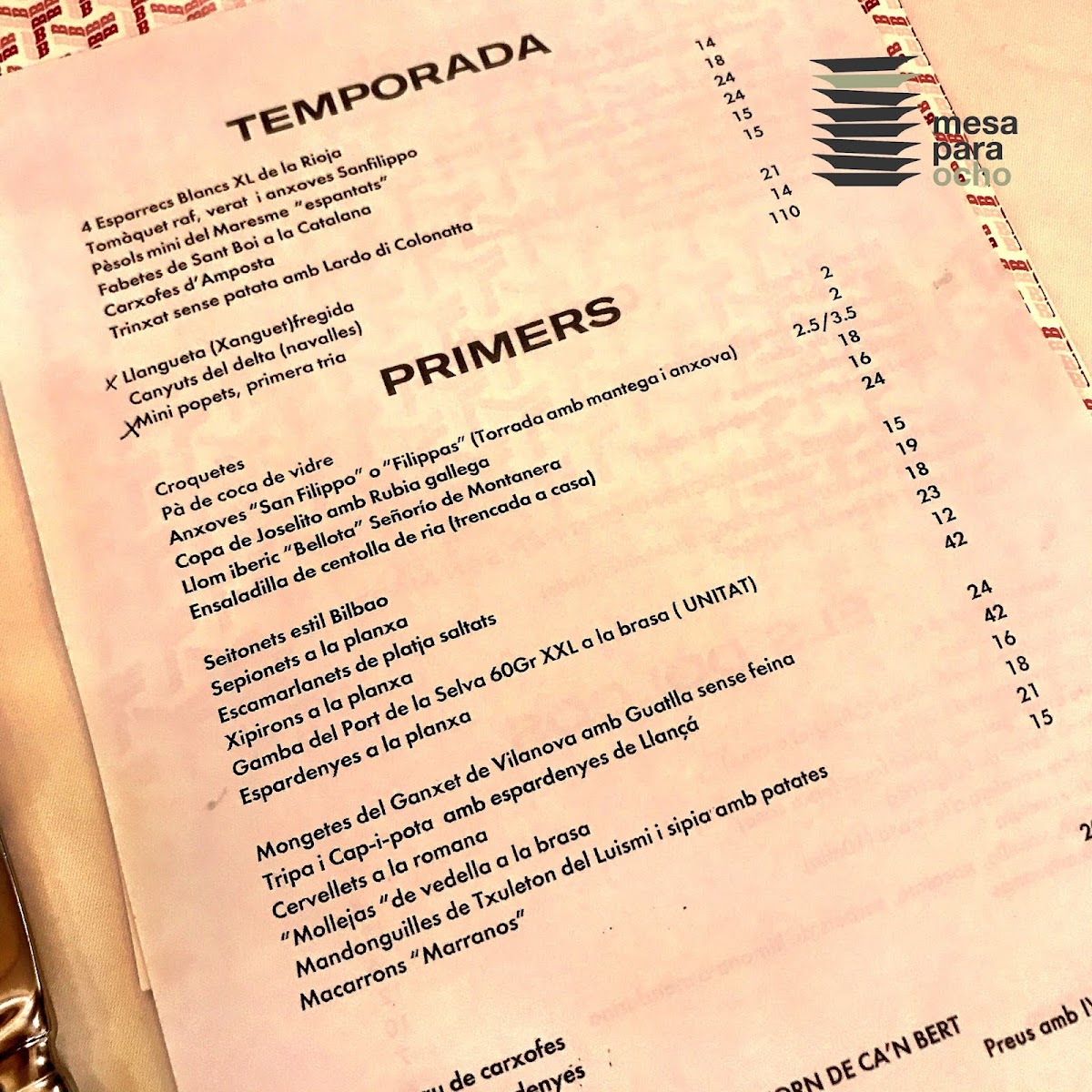 Restaurant Bonanova Photo Menu 9