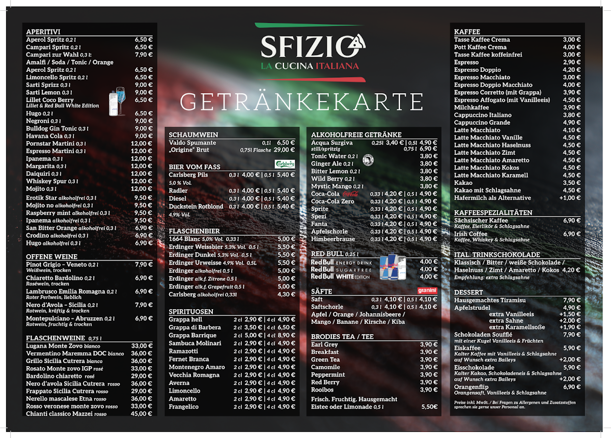SFIZIO am Postplatz Photo Menu 1