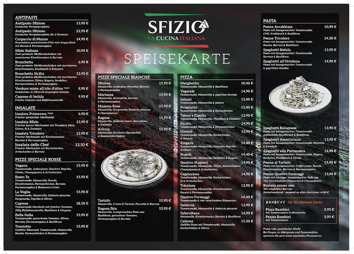 SFIZIO am Postplatz Photo Menu 2