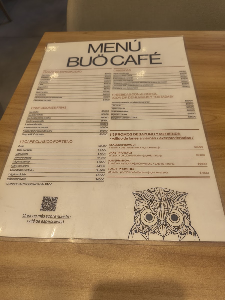 Buö Café Photo Menu 1