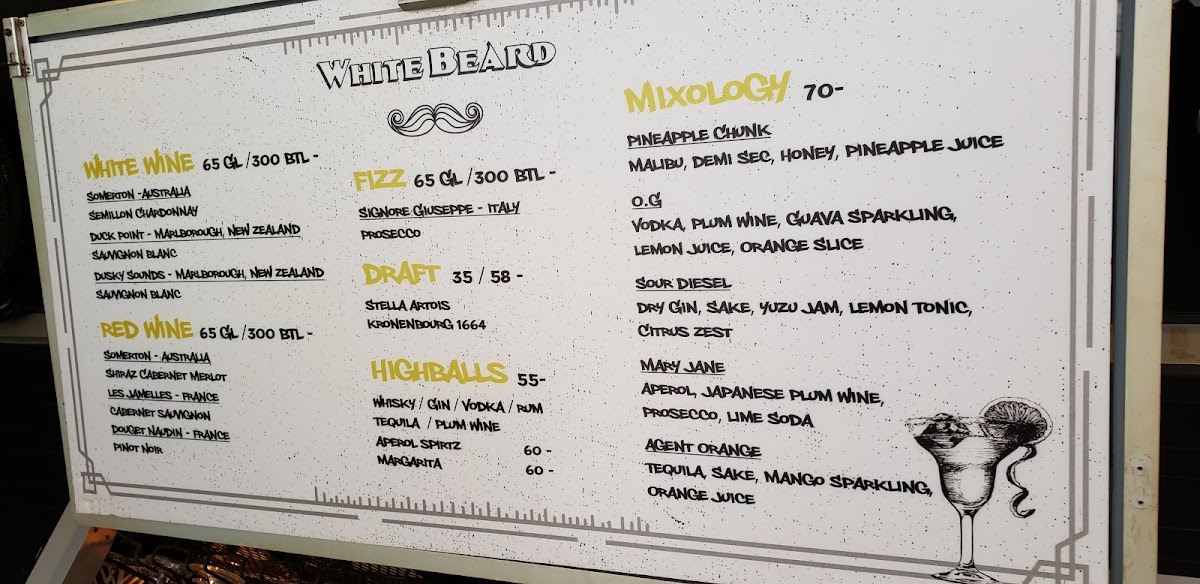 White Beard Photo Menu 10
