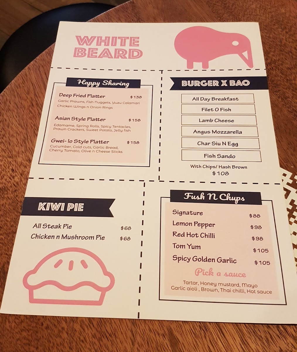White Beard Photo Menu 5