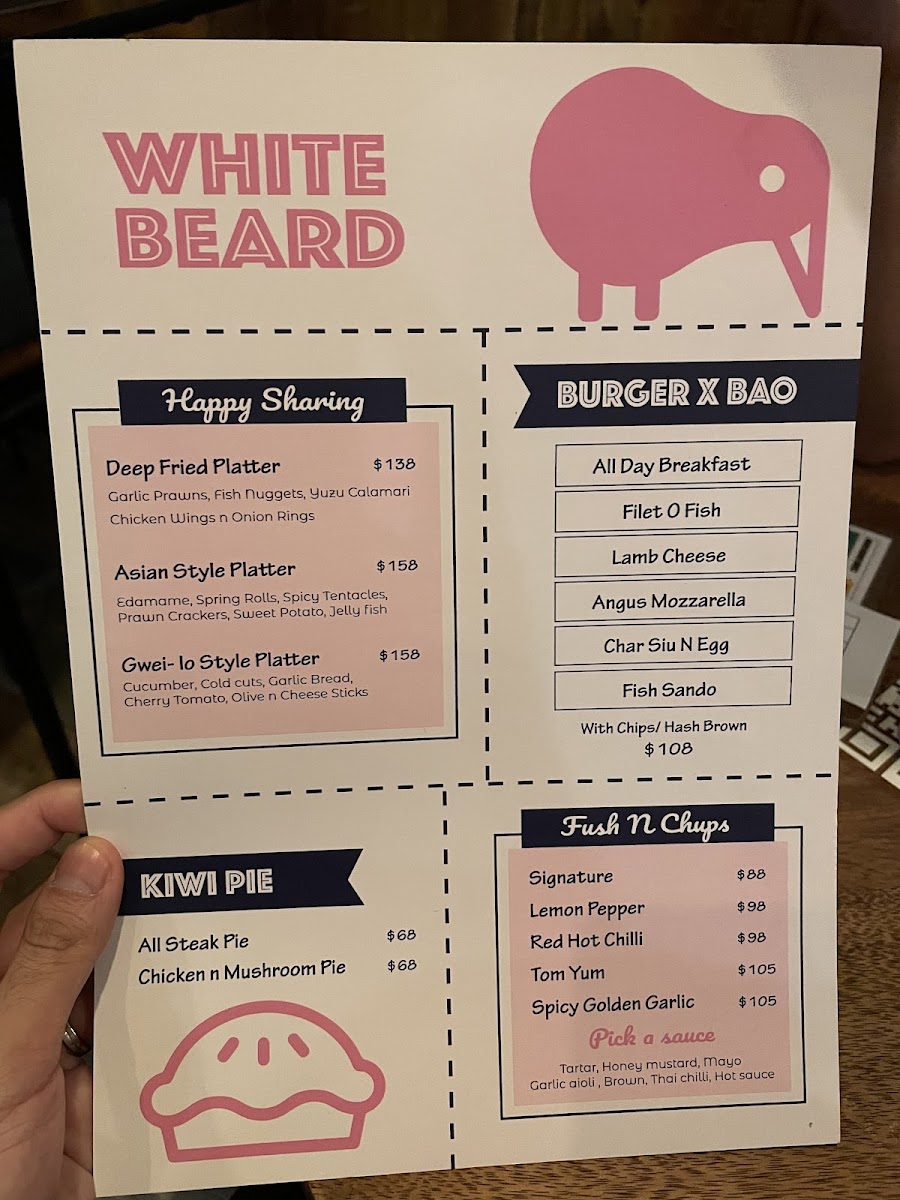 White Beard Photo Menu 6