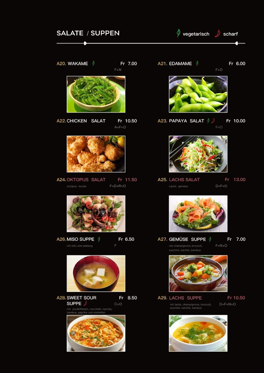 Sakuragarten Photo Menu 1