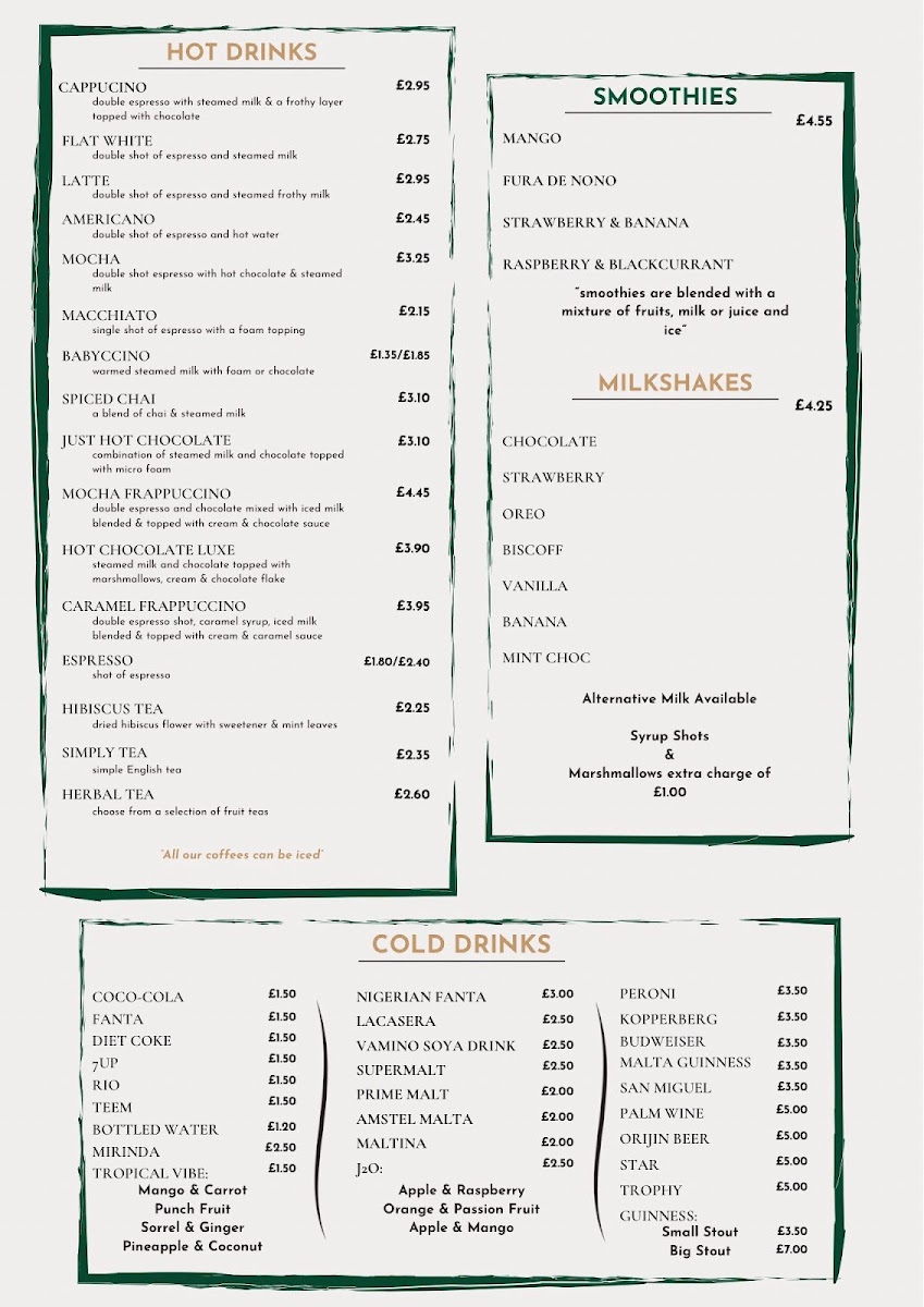 329 Cafe and lounge Photo Menu 2