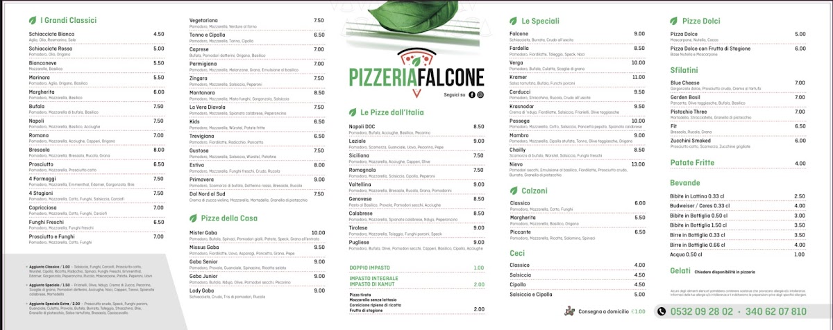 Pizzeria Falcone Photo Menu 3