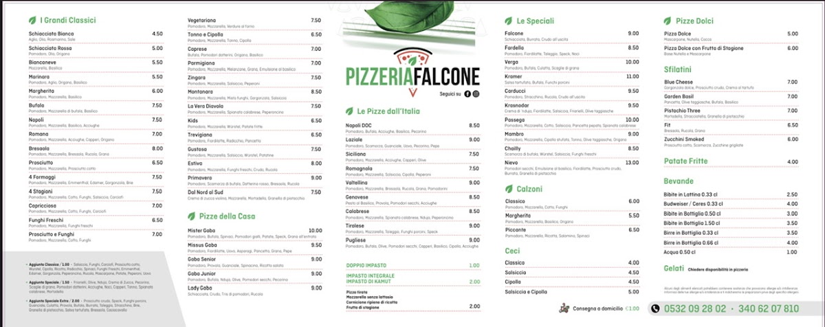 Pizzeria Falcone Photo Menu 4