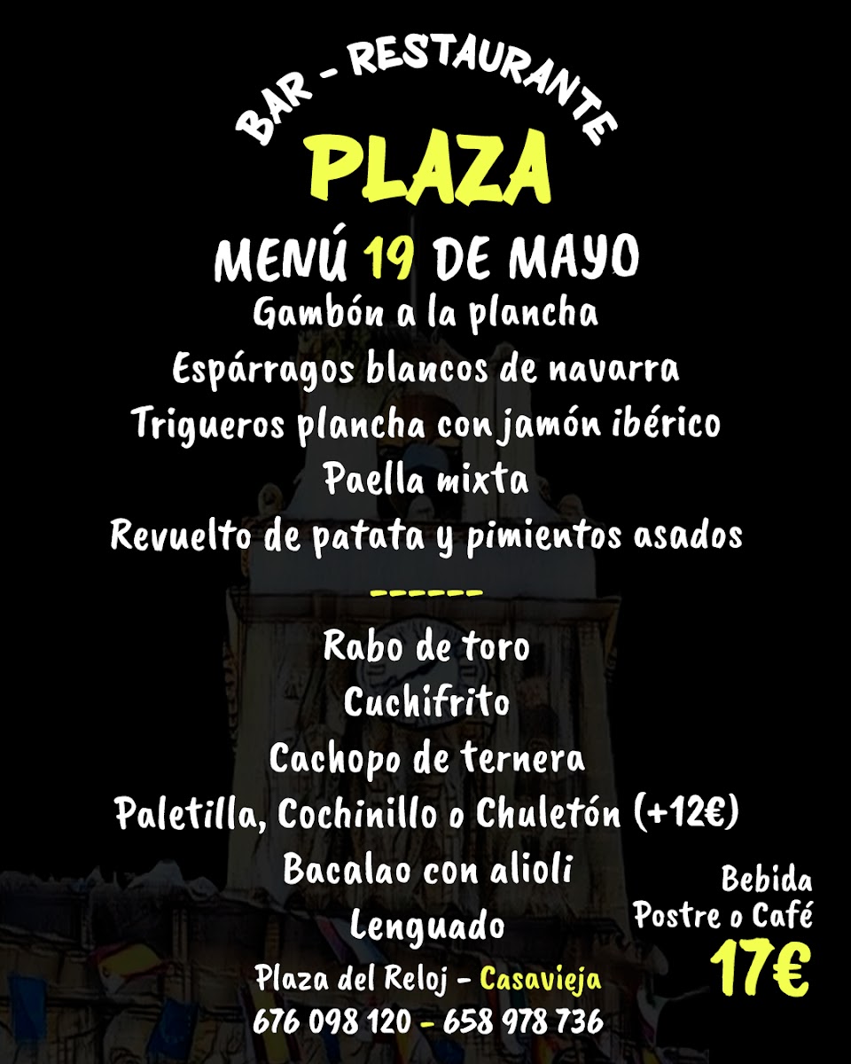 Bar Restaurante Plaza Photo Menu 10