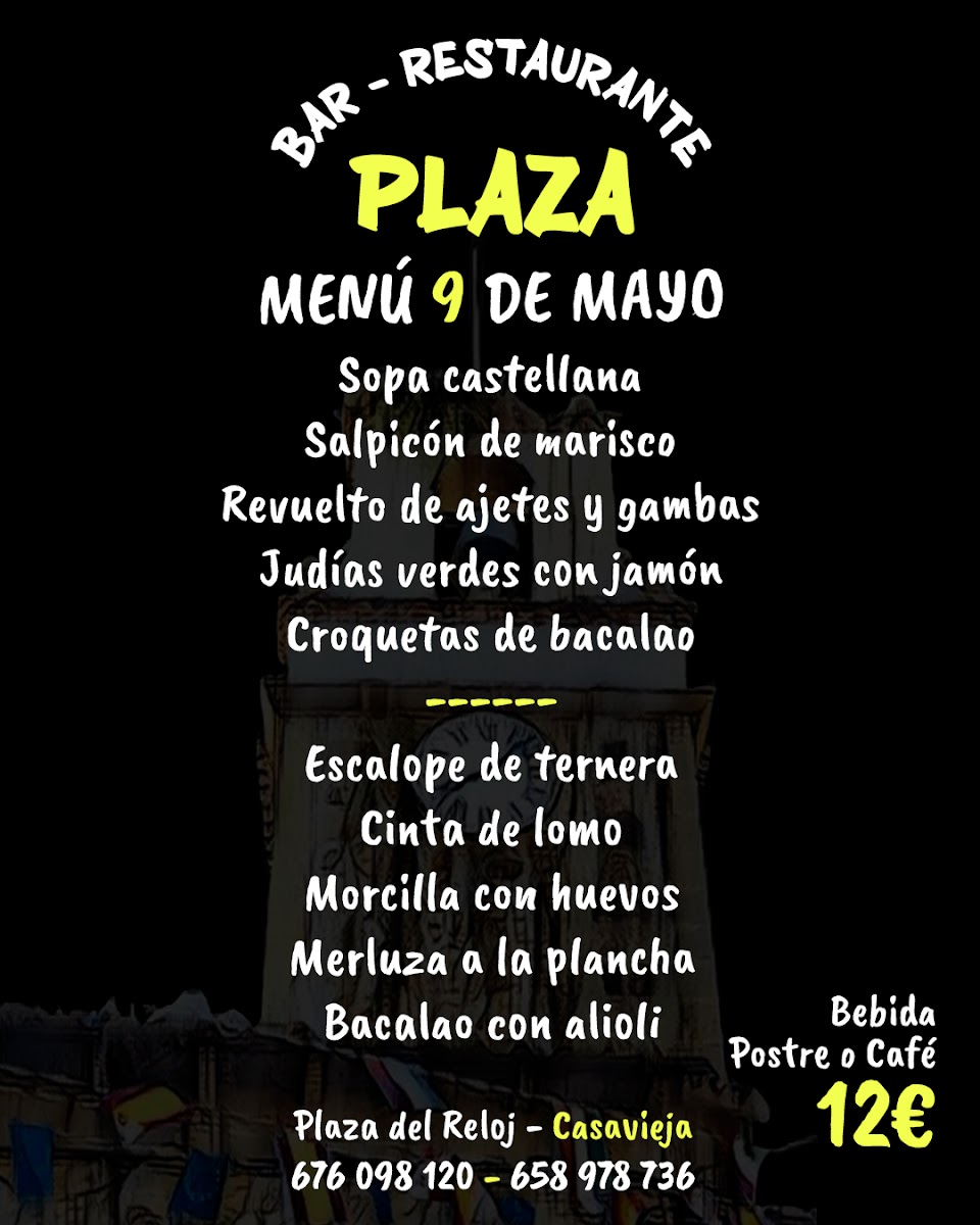 Bar Restaurante Plaza Photo Menu 4
