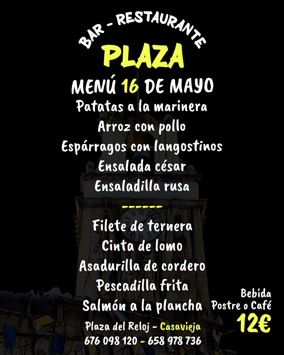 Bar Restaurante Plaza Photo Menu 9