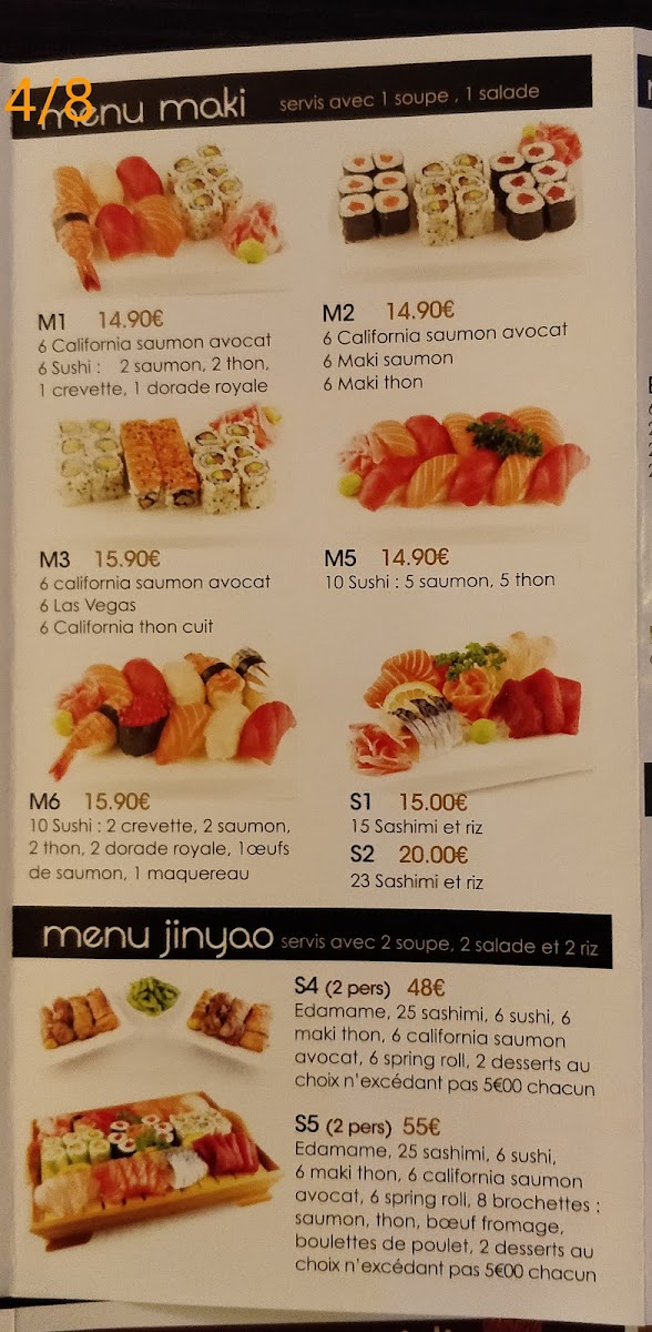 Jinyao Japanese Restaurant Photo Menu 7