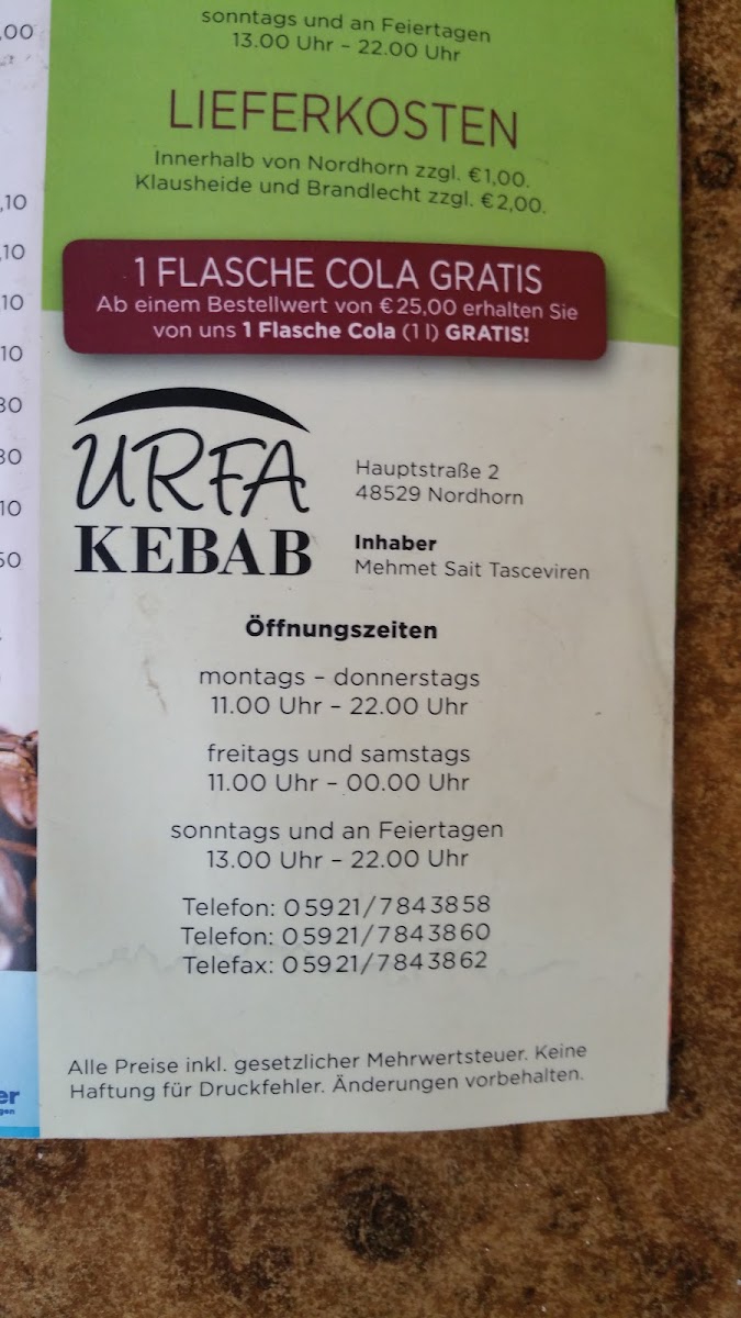 Urfa Kebab Photo Menu 1
