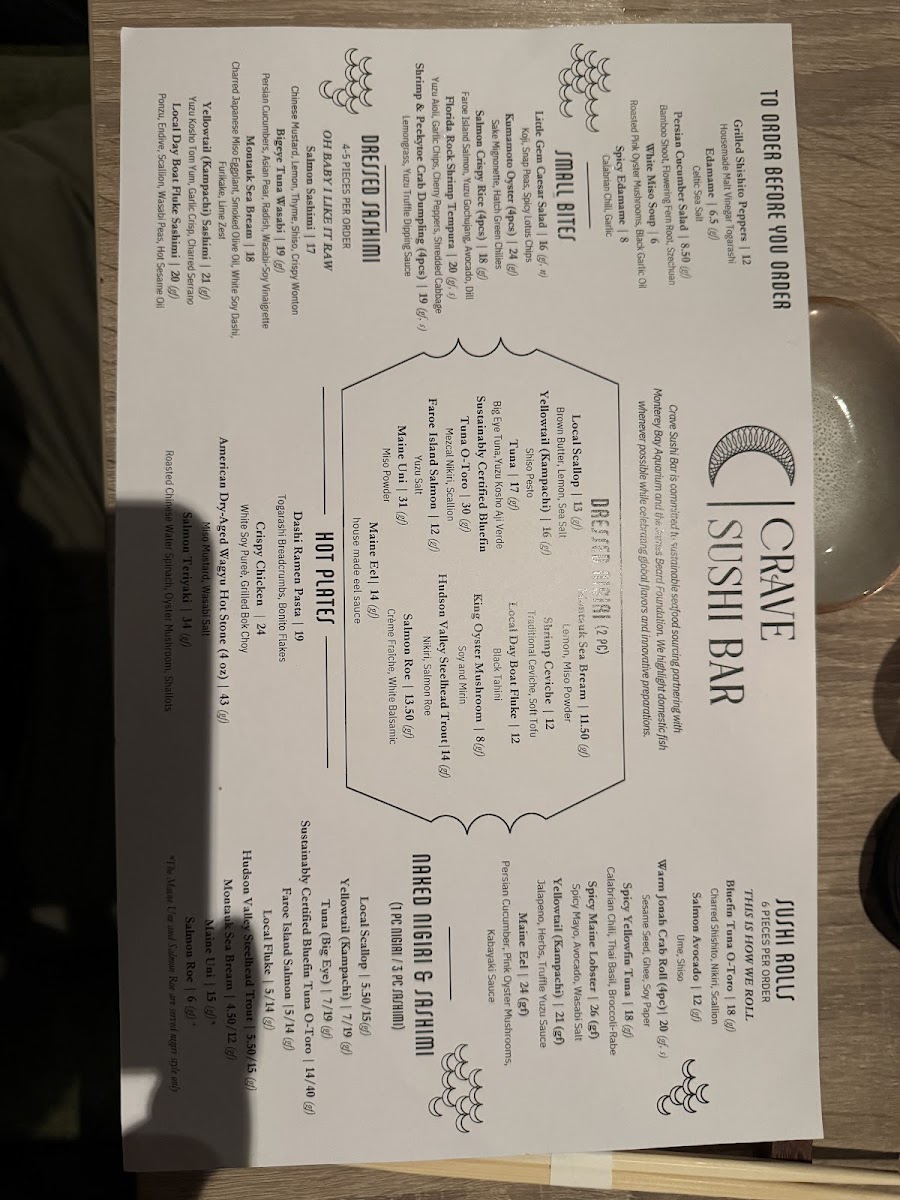 Crave Sushi Bar Photo Menu 10