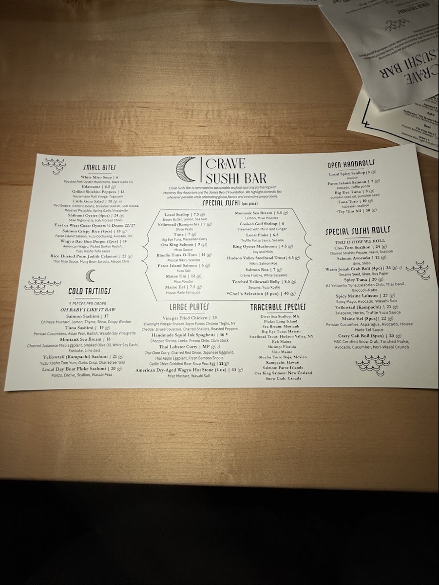 Crave Sushi Bar Photo Menu 4