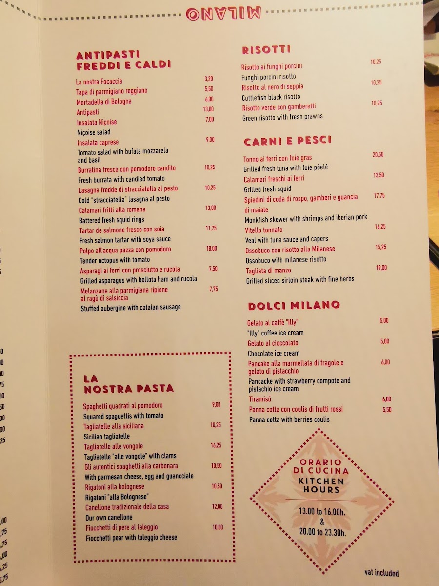 Restaurant BarcelonaMilano Photo Menu 9
