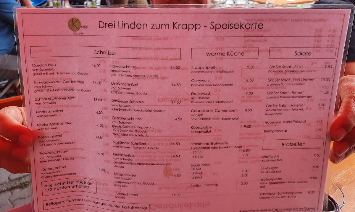 Drei Linden - Zum Krapp Photo Menu 10
