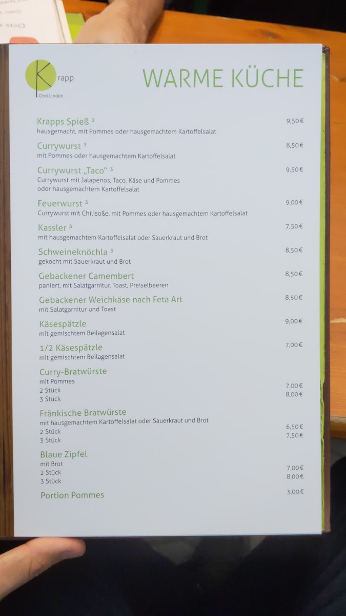 Drei Linden - Zum Krapp Photo Menu 6