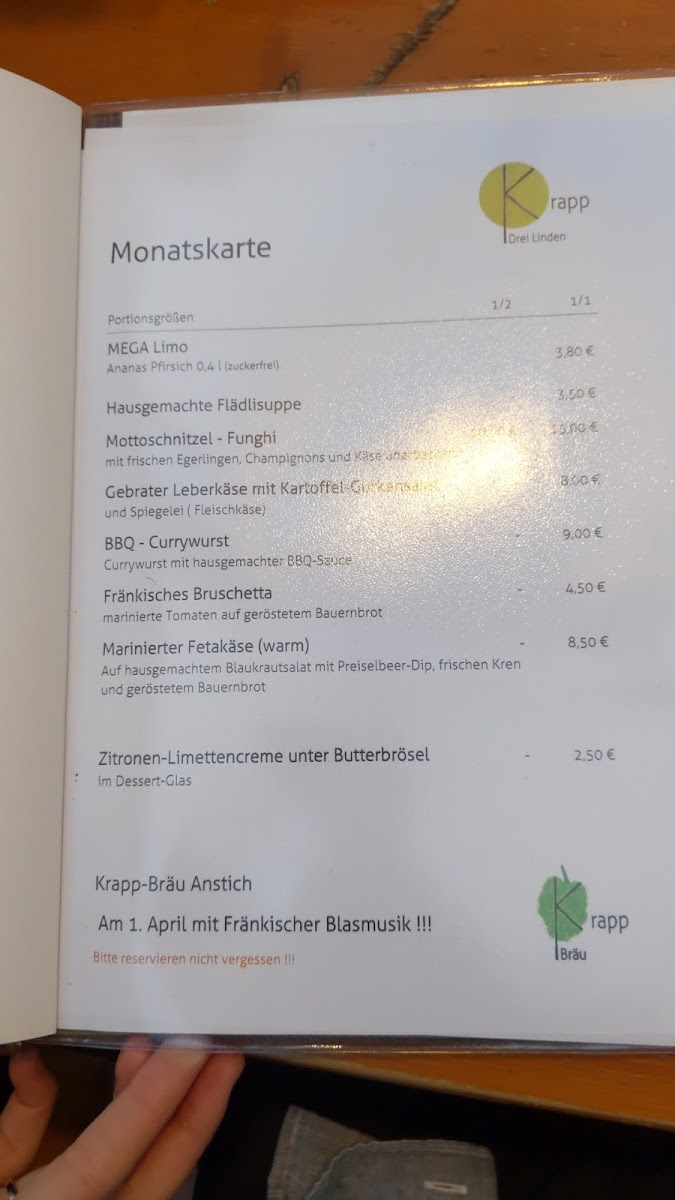 Drei Linden - Zum Krapp Photo Menu 9