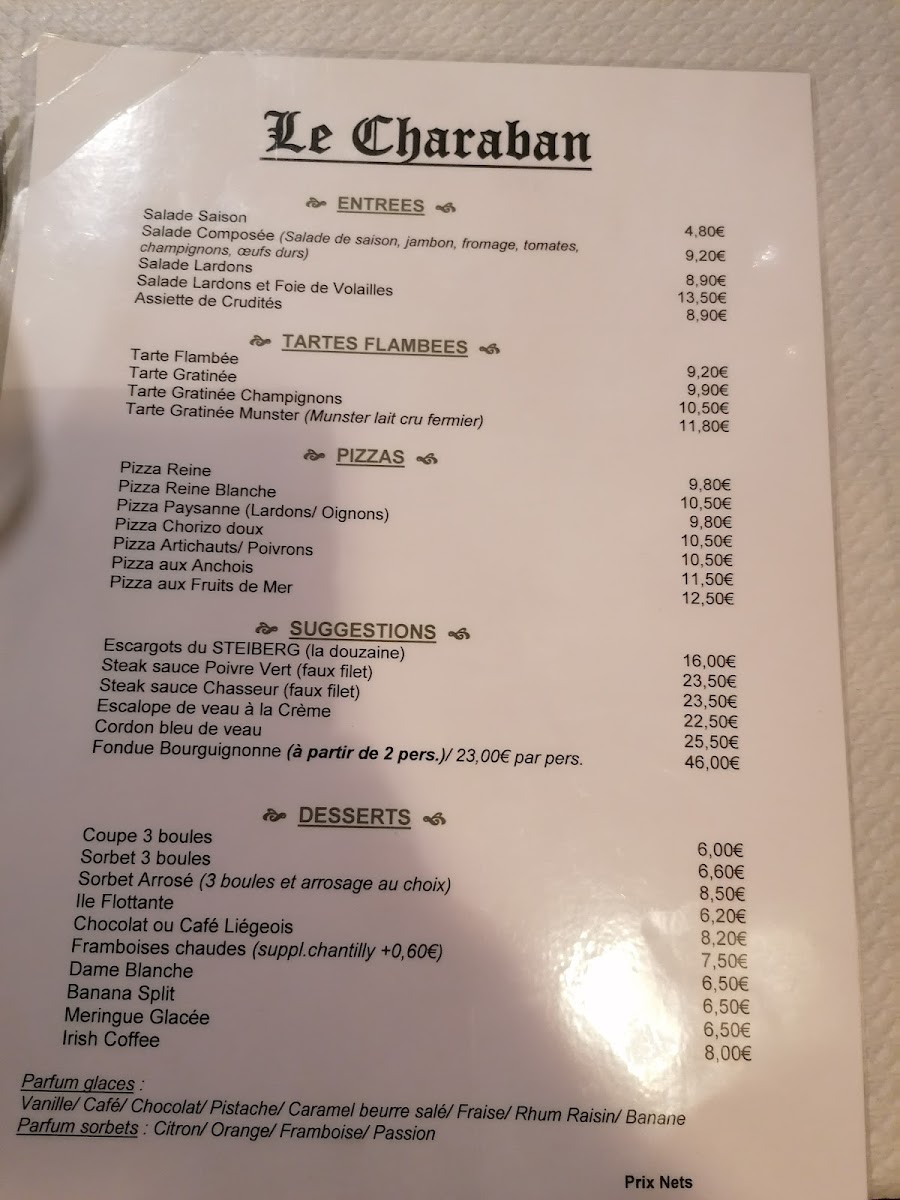 Le Charaban Photo Menu 2