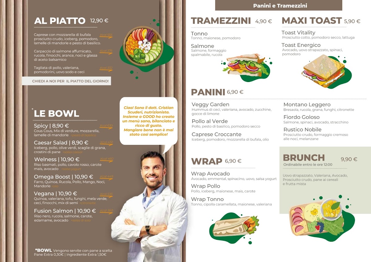 Good Natural Food Photo Menu 1