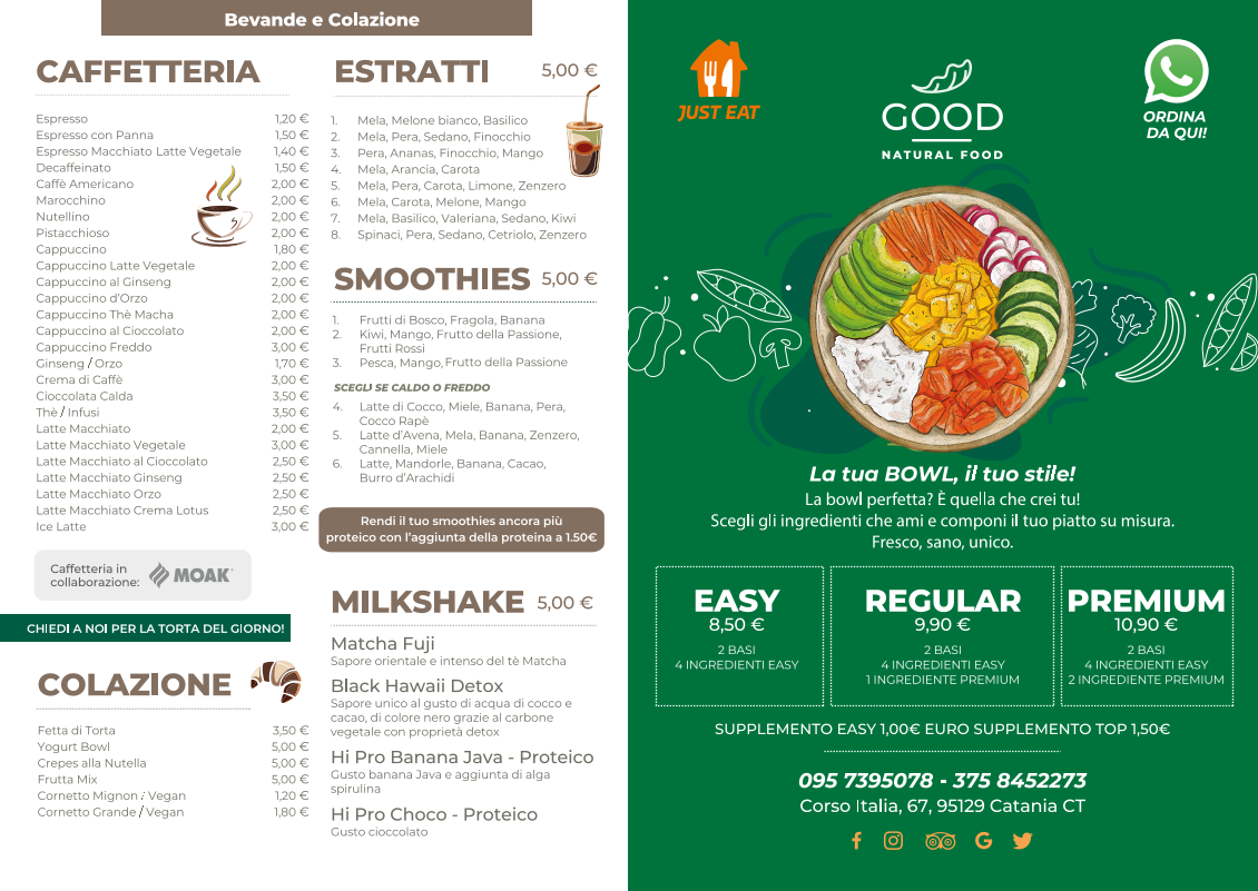 Good Natural Food Photo Menu 3