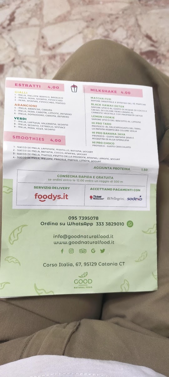 Good Natural Food Photo Menu 6