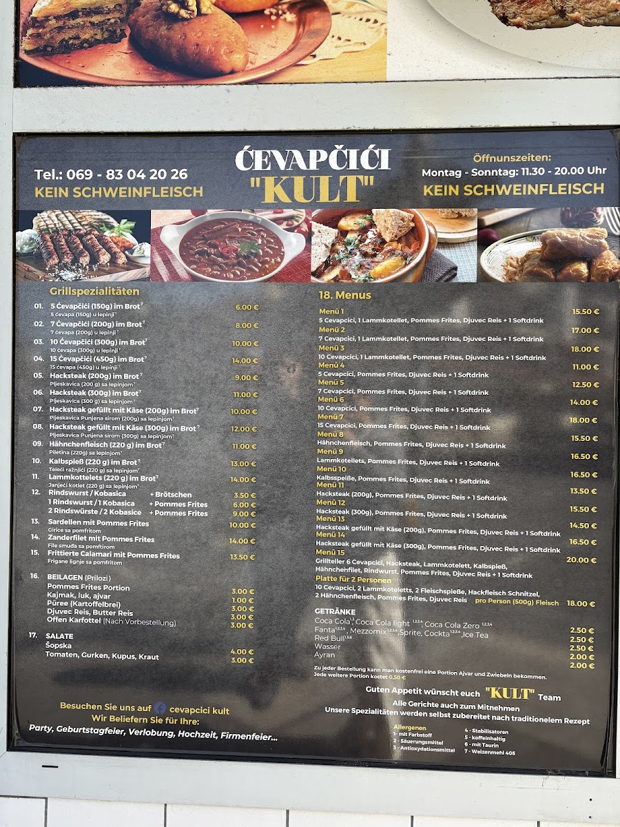 Cevapcici Kult Photo Menu 1