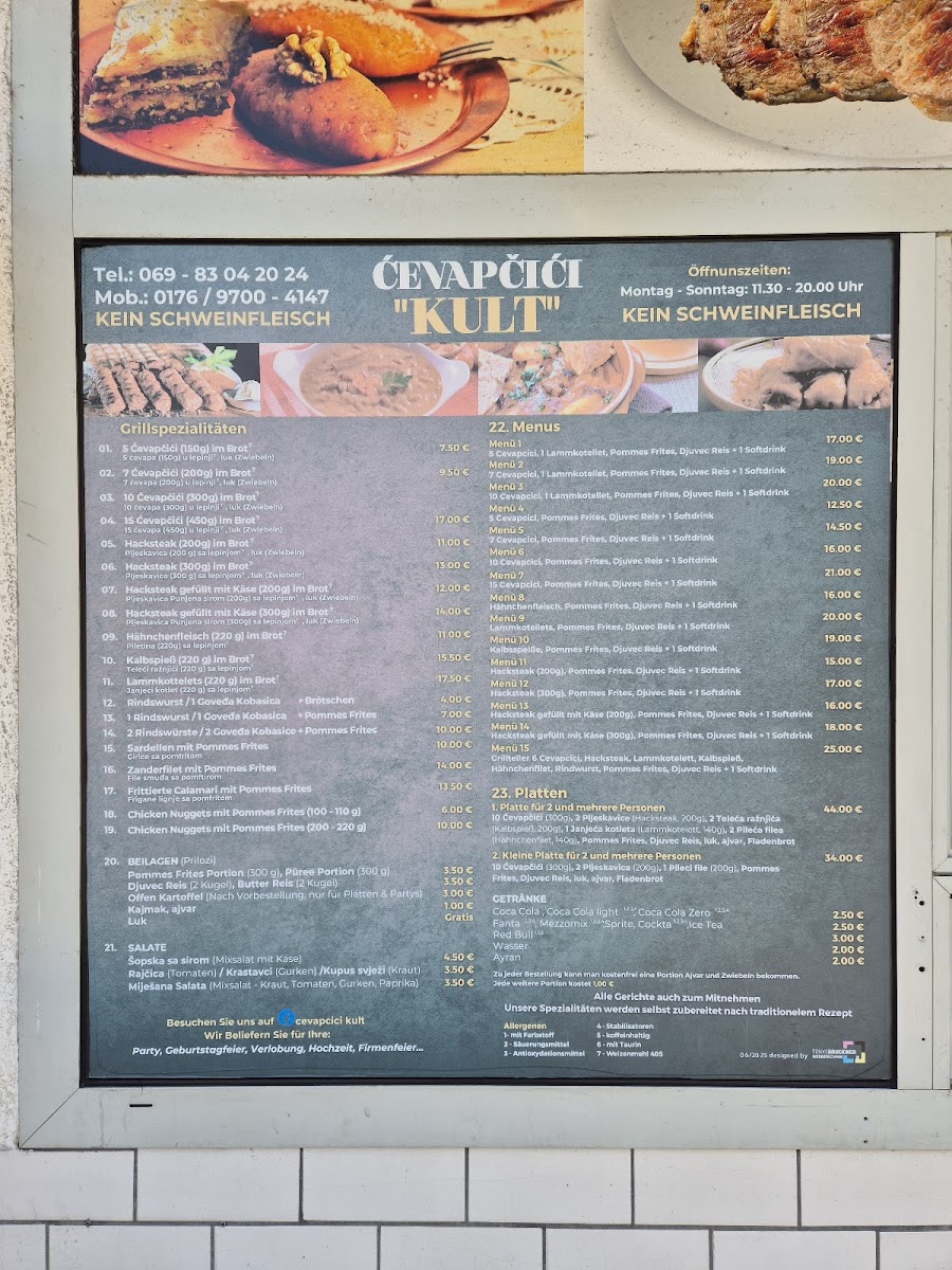 Cevapcici Kult Photo Menu 2