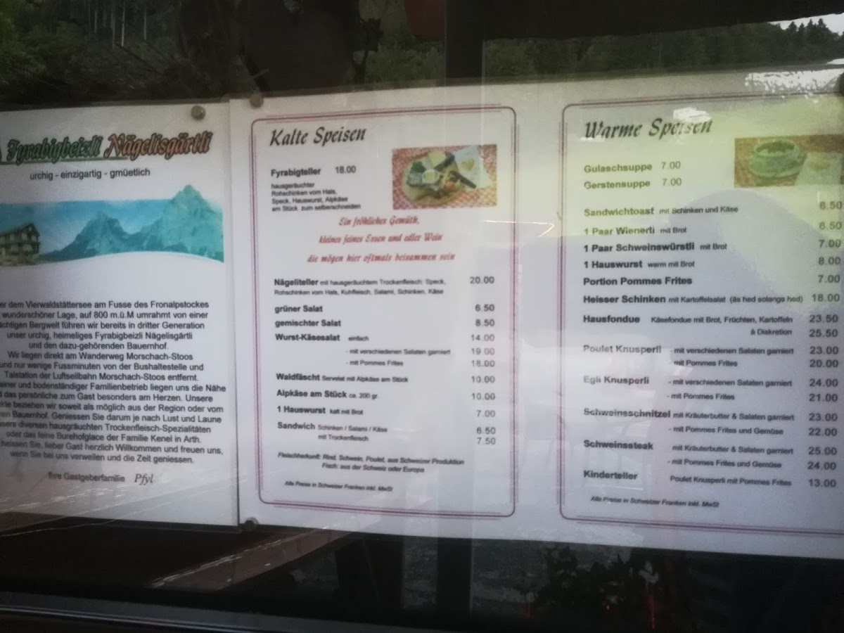 Fyrabigbeizli Nägelisgärtli Photo Menu 2