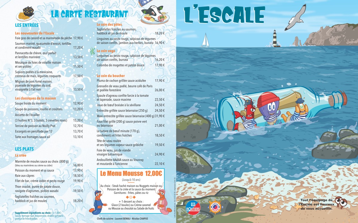 L'Escale Village Photo Menu 1