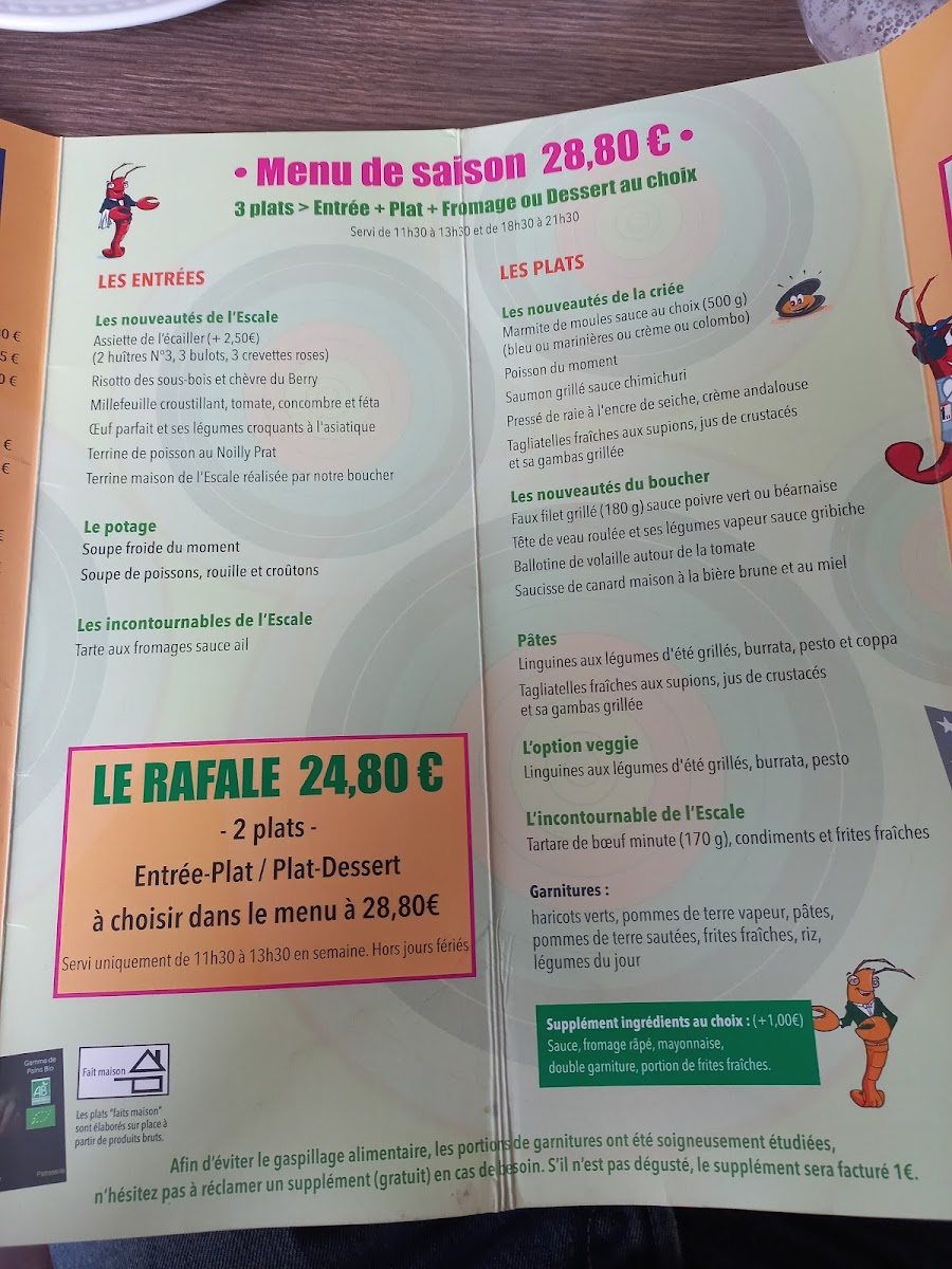 L'Escale Village Photo Menu 9