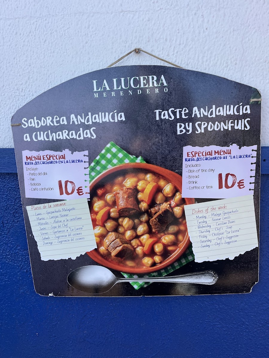 Merendero La Lucera Photo Menu 1