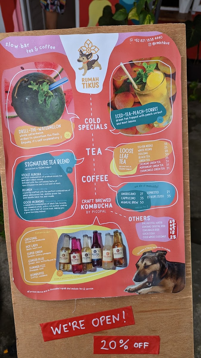 Rumah Tikus Ubud Slow Bar Photo Menu 9
