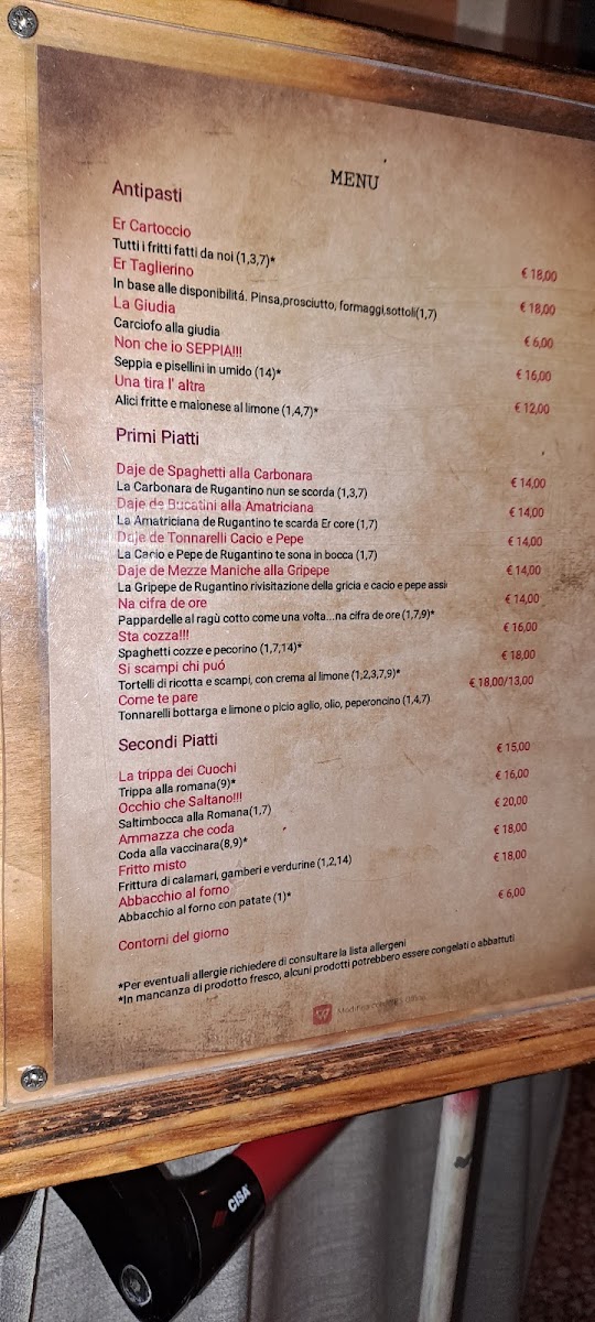 Trattoria Rugantino Photo Menu 2