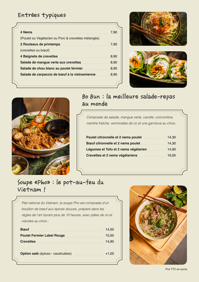 Little Vietnam Photo Menu 1