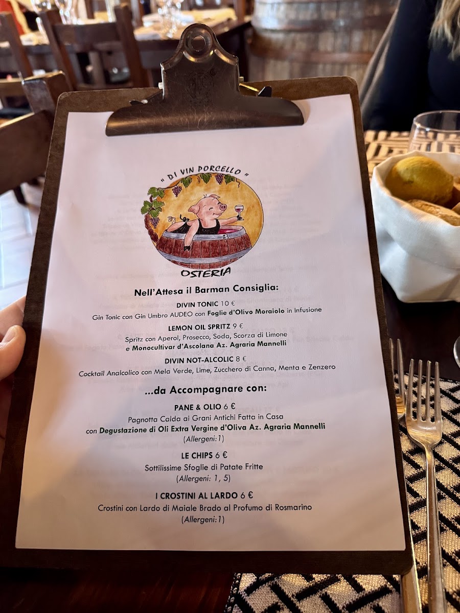 Osteria Di Vin Porcello Photo Menu 1