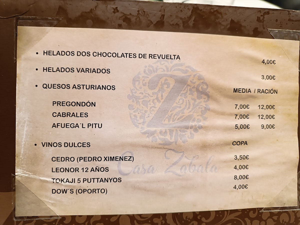 Restaurante Gijón Antiguo Zabala Photo Menu 4
