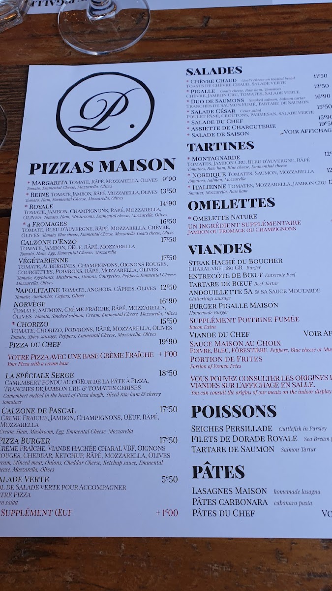 Le Pigalle Photo Menu 6