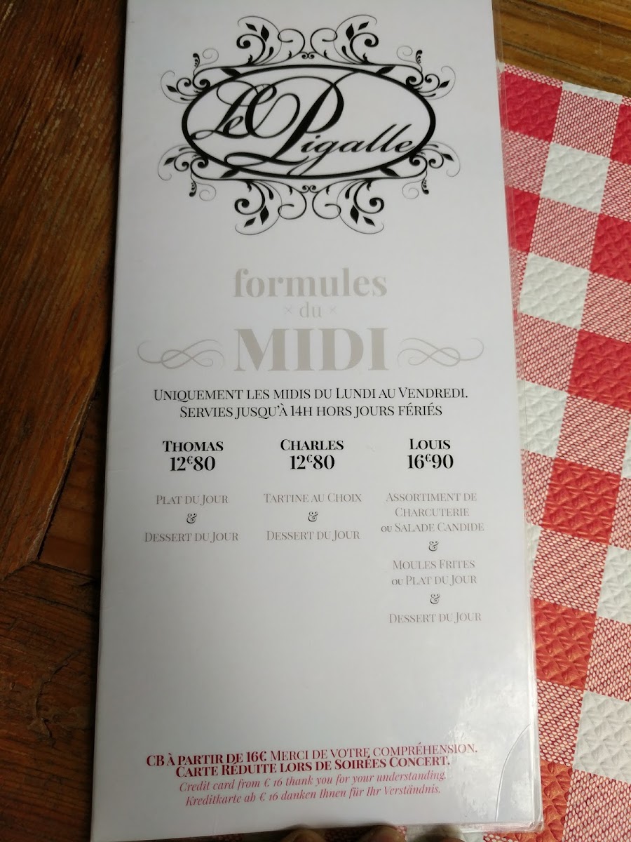 Le Pigalle Photo Menu 8