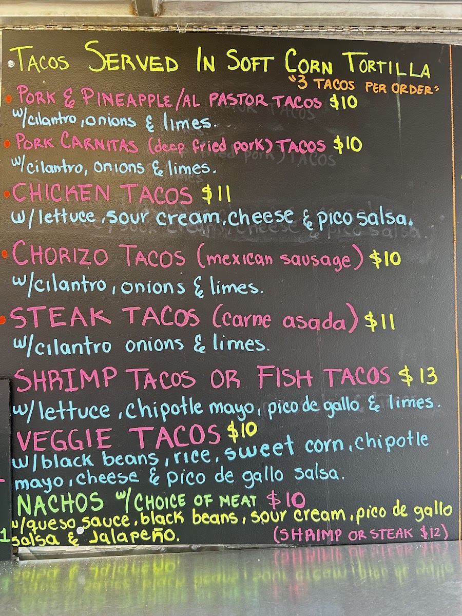 Mexican Grill Stand Photo Menu 2