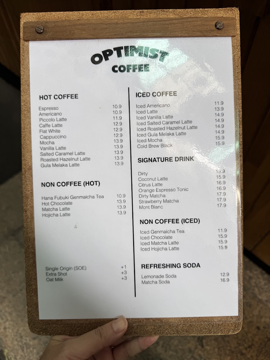 OPTIMIST COFFEE - BUKIT BINTANG Photo Menu 4