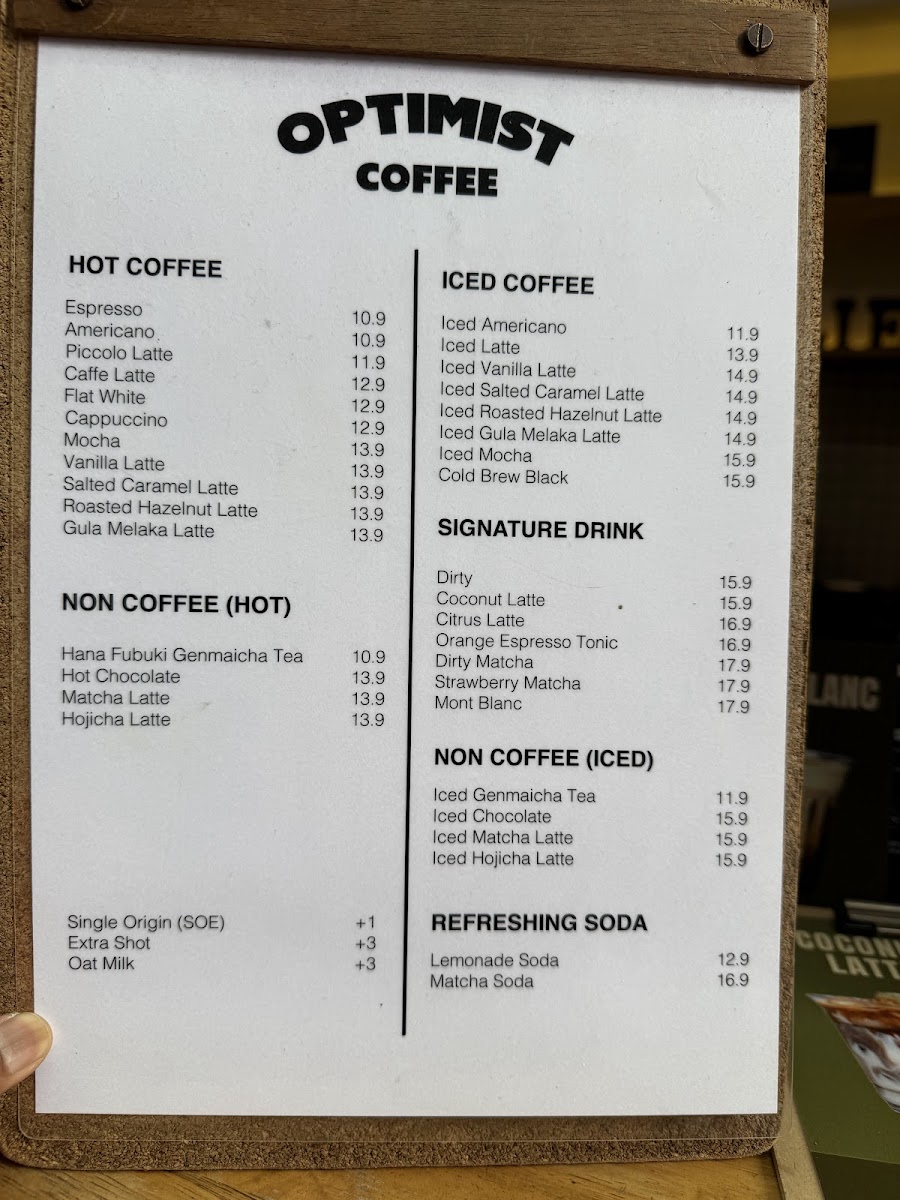 OPTIMIST COFFEE - BUKIT BINTANG Photo Menu 8