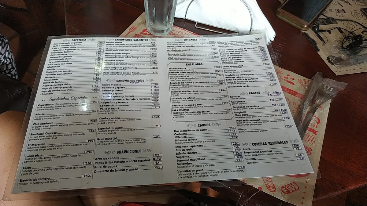 Bar Ruta 34 Photo Menu 1