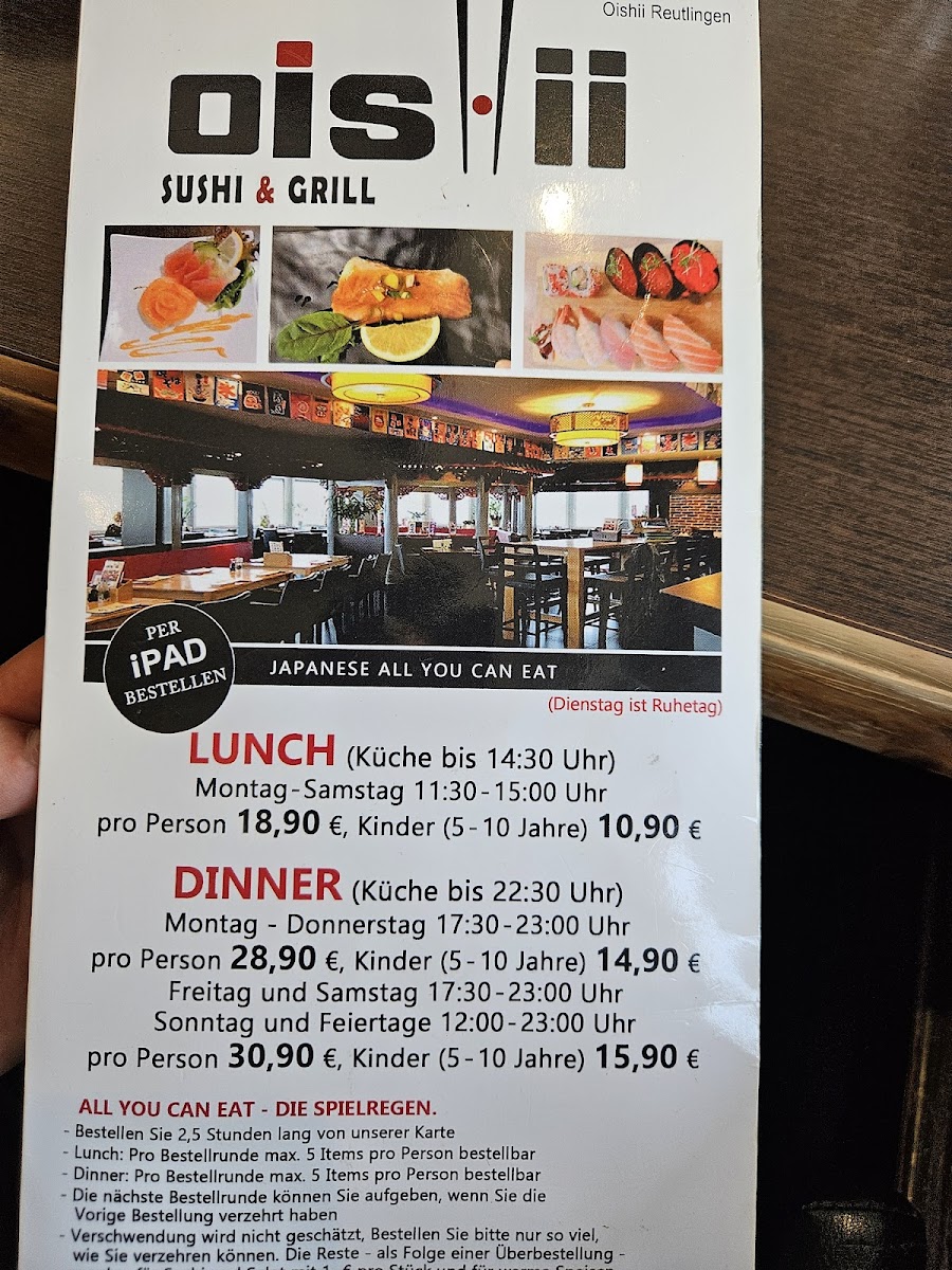 Oishii Sushi und Grill / Reutlingen Photo Menu 4