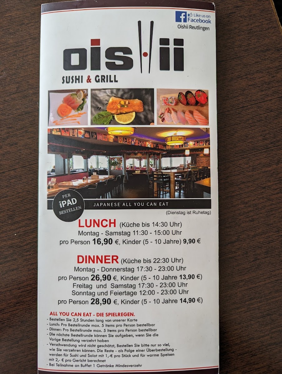Oishii Sushi und Grill / Reutlingen Photo Menu 8